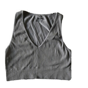 Garage size medium grey stella seamless plunge tank top